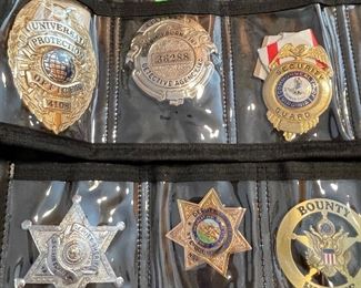 Police and fire badges