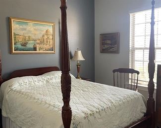 4 Poster bed. Mattresses not included 