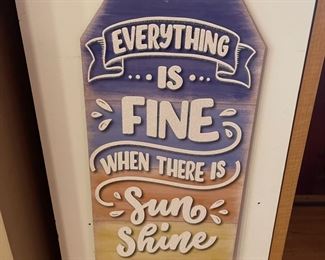 Wooden decor sign