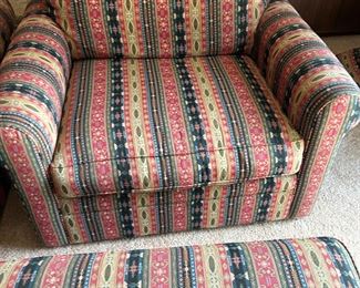 We have three of these oh so comfortable chairs and ottoman. 