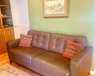 Brown Leather Couch