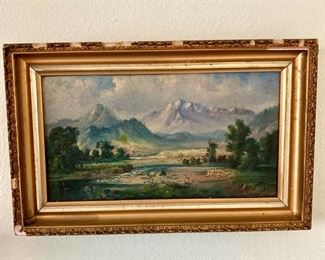 Landscape/Mountian Oil Painting by C.J. Wilkins