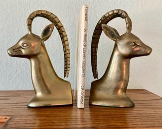 Brass Ram Bookends