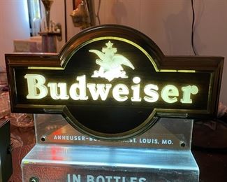 1940's Budweiser Beer Register Light Sign