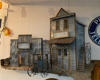 Copper/Metal Hotel & Saloon Wall Art