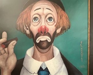 Signed Red Skelton 1972 Lithograph