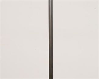 105	Mutual Sunset Company Victorian Style Floor Lamp	"Victorian style floor lamp produced by the Mutual Sunset Lamp Company. Brooklyn, NY, 20th century. Floor lamp in brass and green marble with cream colored glass shade. ""MSLC L II"" impressed into underside on base. Lamp has not been tested. Gray paint marks to marble base. Roughness to glass on top edges of shade. Chips and losses to edges of shade that sit within lamp. 

67 5/8"" H x 14"" diameter of shade. 29 lbs."
