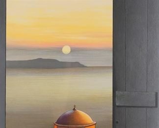 131	Igor Medvedev Lithograph Bewitching Hour	Igor Medvedev (Russia / American, 1931-2015). Lithograph, Bewitching Hour. Signed in ink lower right and numbered 234/450 in ink lower left. 33 3/4" x 18 1/4" (with frame 45" x 29 1/2").
