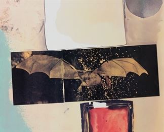 214	Robert Rauschenberg Offset Lithograph/Screenprint	Robert Rauschenberg (American, 1925-2008). Offset lithograph and screenprint titled Rays. Pencil signed and numbered 24/95, lower left. 53" x 39". Unframed. Dated 1973 in pencil on verso, with Printed at Styria Studio stamp on verso.
