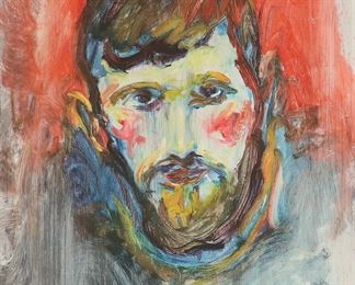 348	Marcuson Oil on Board Portrait of a Man	Oil on board, portrait of a man. Signed lower right Marcuson. 21 1/2" x 18 1/2" (with frame 27" x 23 3/4").
