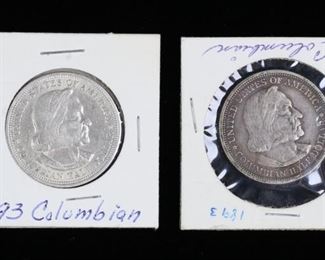 363	4 1882 And 1883 Columbian Half Dollar Coins	1 1882 Columbian Exposition half dollar. 3 1883 Columbian Exposition half dollars.
