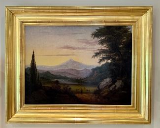 Oil on Board Landscape Scene