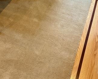 Tan Wool Rug - approx. 8' x 10'