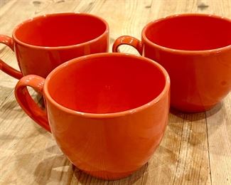 (3) Crate & Barrel Coffee Cups