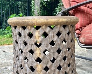 (2) Side Tables with Cut Outs