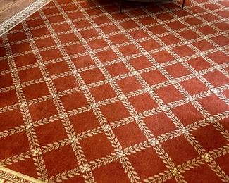 Wool Rug (rust) - approx. 11'5" x 13'5"