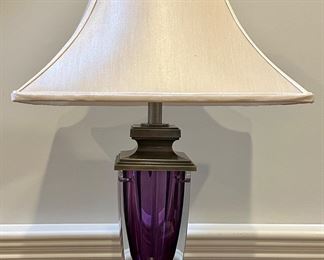 Waterford Crystal Metra Amethyst Lamp 