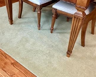 Bound Area Rug (sage) - approx. 10' x 8'