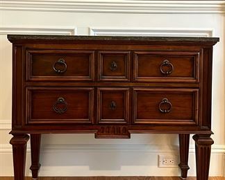 Ethan Allen Server with Marble Top