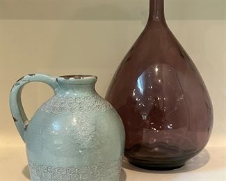 Pottery Barn Jug (left) & San Miguel Vase (right)