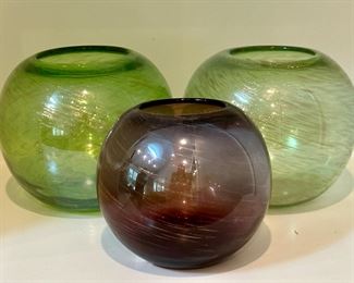 (3) Decorative Vases 