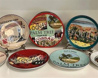 Set of 6 Liquor Appetizer Plates