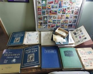 STAMP ALBUM COLLECTION & FIRST DAY ENVELOPES