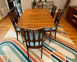 Mid-Century Modern WOW!
Vintage Broyhill Brasilia walnut dining table + 6 chairs