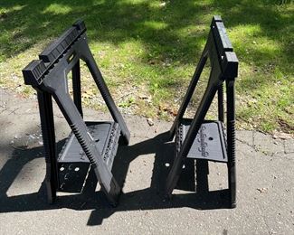 Pair of Stanley saw horses