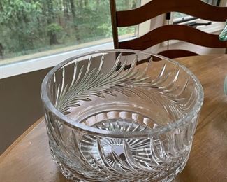 love this heavy lead crystal bowl