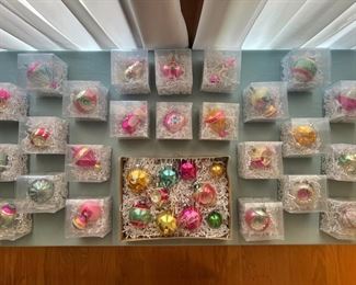 vintage Christmas ornaments