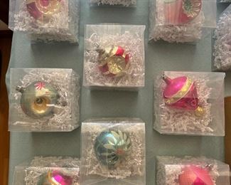 vintage Christmas ornaments