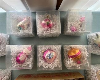 vintage Christmas ornaments