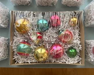 vintage Christmas ornaments