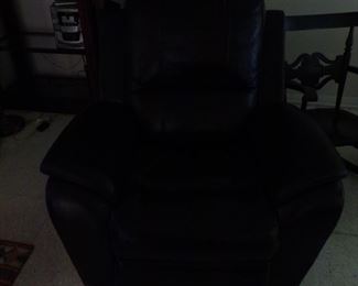 Electric leather recliner