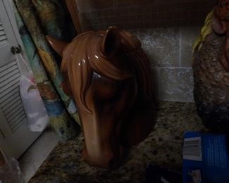 Horse cookie jar