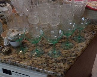 Assorted glassware