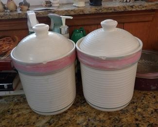 Cookie jars/ sugar/ flour jars