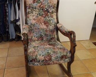 Upholstered rocker