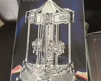 Silver plated carousel