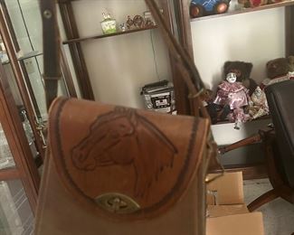Leather handbag