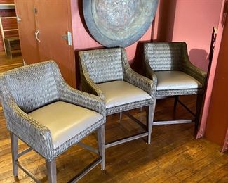 Counter Chairs Wicker