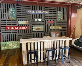 Signs Vintage Wooden