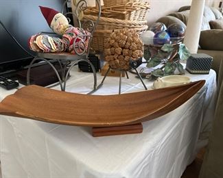 MCM Luau Coco Palm Tray 
By Flowers  of Hawaii
