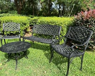 Metal lawn furniture 