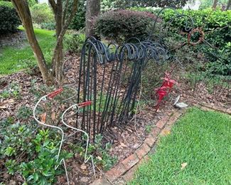 Garden art and shepherds staffs