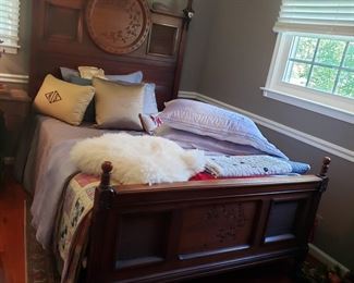 Victorian bed, dresser & washstand