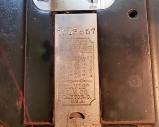 Antique Davis Treadle sewing machine