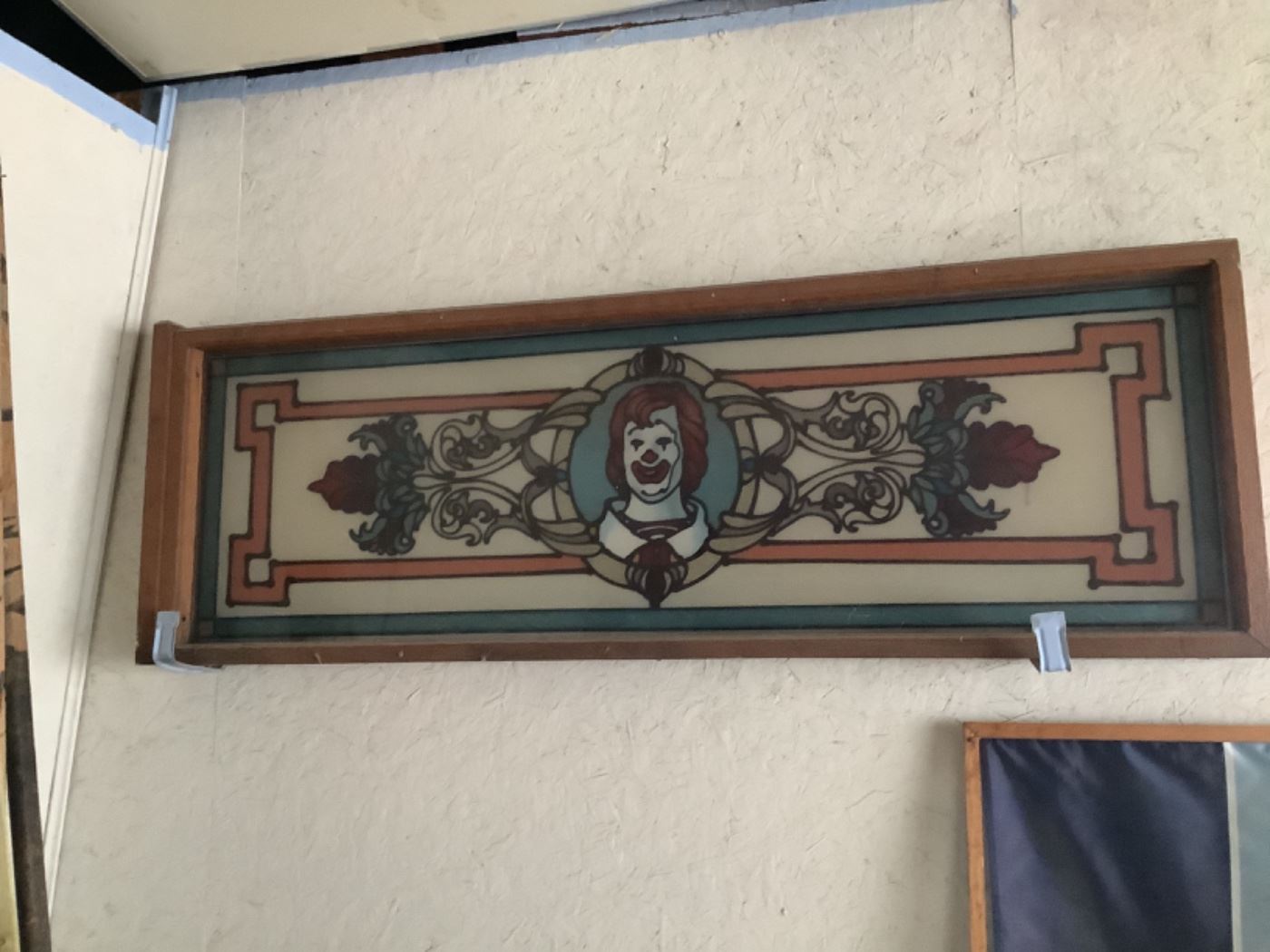 Ronald McDonald stained glass window