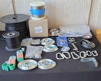 Assorted Hardware Lot And Tie Down Lot